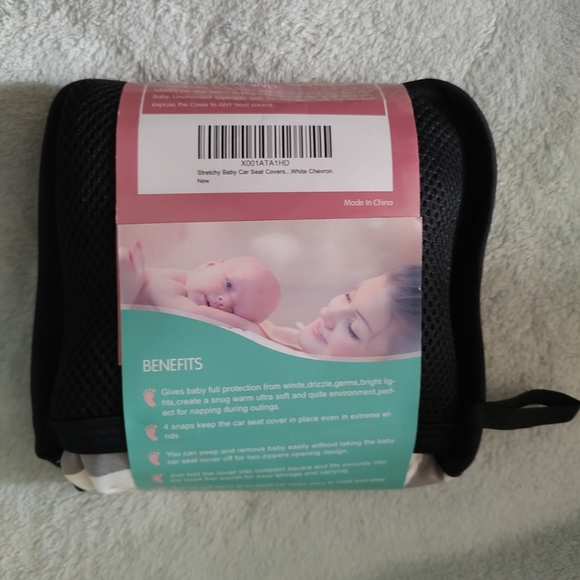 Amazlinen Amazing Life Multi-use Stretchy Baby Car Seat Canopy/Nursing Cover New - Picture 3 of 3